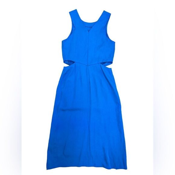 Sandro Cutout Romea Dress Turquoise Blue Size 2 - Picture 9 of 13